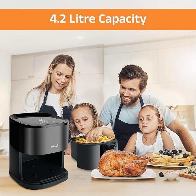 iBELL AERO FRY 420DM Air Fryer 4.2 Litre - 1500W (Black)