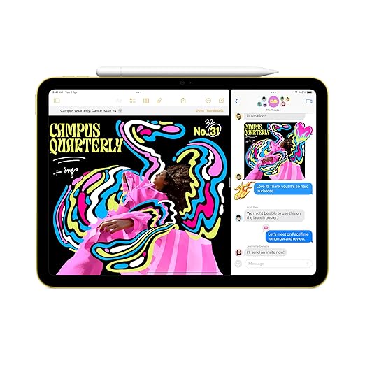 Apple iPad 11″: A16 chip, 27.69 cm (11″) Model, Liquid Retina Display, 128GB, Wi-Fi 6, 12MP Front/12MP Back Camera, Touch ID, All-Day Battery Life