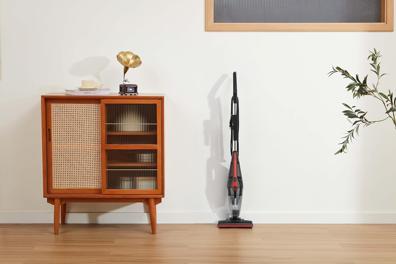 Midea T2 Upright Vacuum Cleaner |2-in 1 Handheld & Stick |600W,13.5 KPa Suction| Washable Filter |Bagless Design
