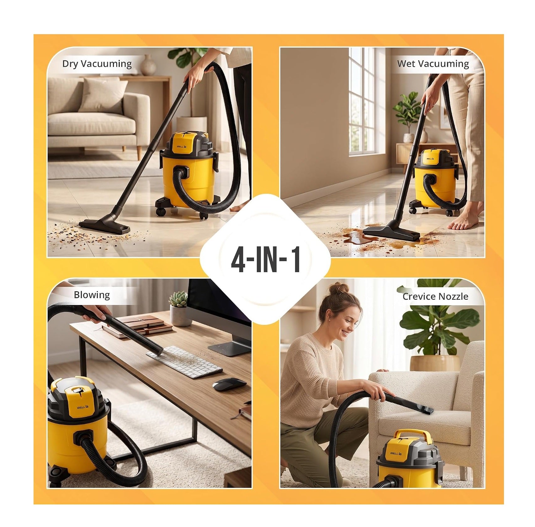 iBELL AeroVac150 Wet & Dry Vacuum Cleaner