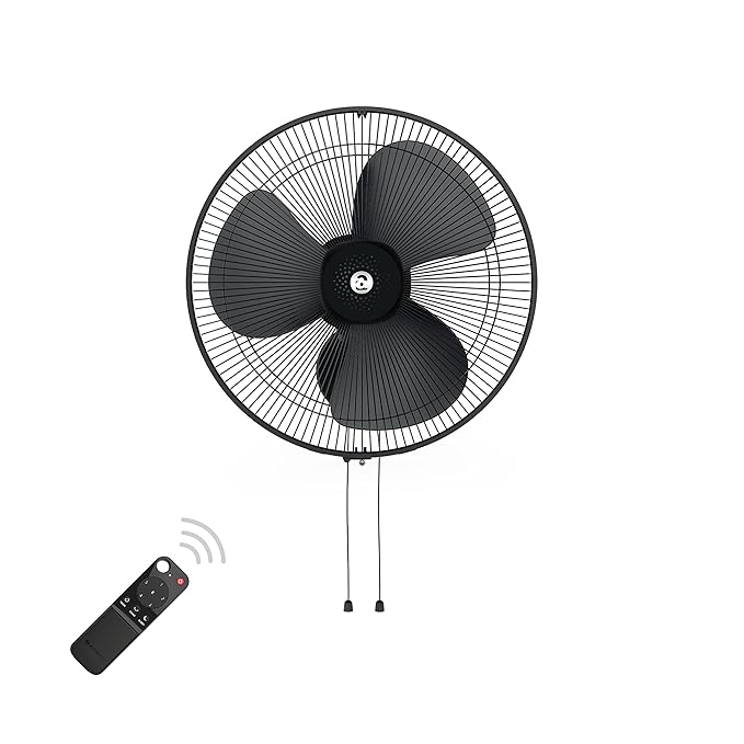 atomberg Renesa 400mm Wall Mount Fan | 5-star rated | Ideal for Home &amp; Office | Silent BLDC Stand Fan | 6 Speeds | 35W | Remote with Oscillation, Timer, Sleep