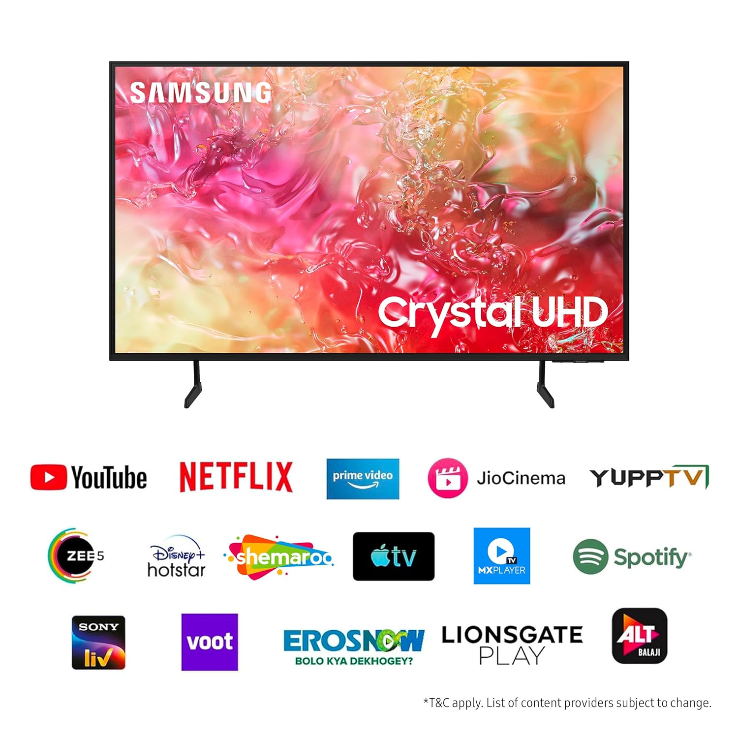 Samsung 108 cm (43 inches) 4K Ultra HD Smart LED TV UA43DU7000KLXL
