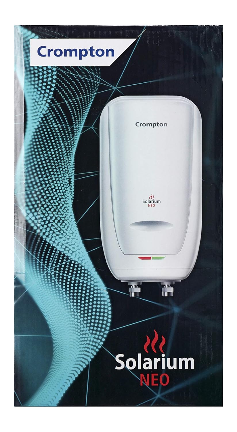 Crompton Solarium Neo 3-Litre, 3KW Instant Water Heater/Geyser with Rust Free ABS Body (Ivory)