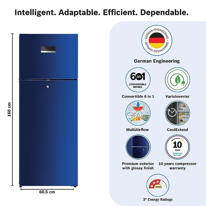Bosch 269L 3 Star (2023) Frost Free Refrigerator CTC29BT31I