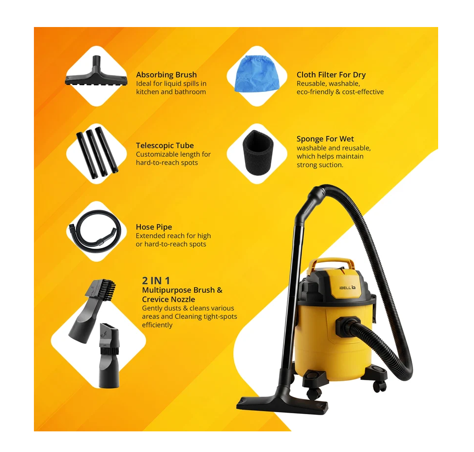 iBELL AeroVac150 Wet & Dry Vacuum Cleaner