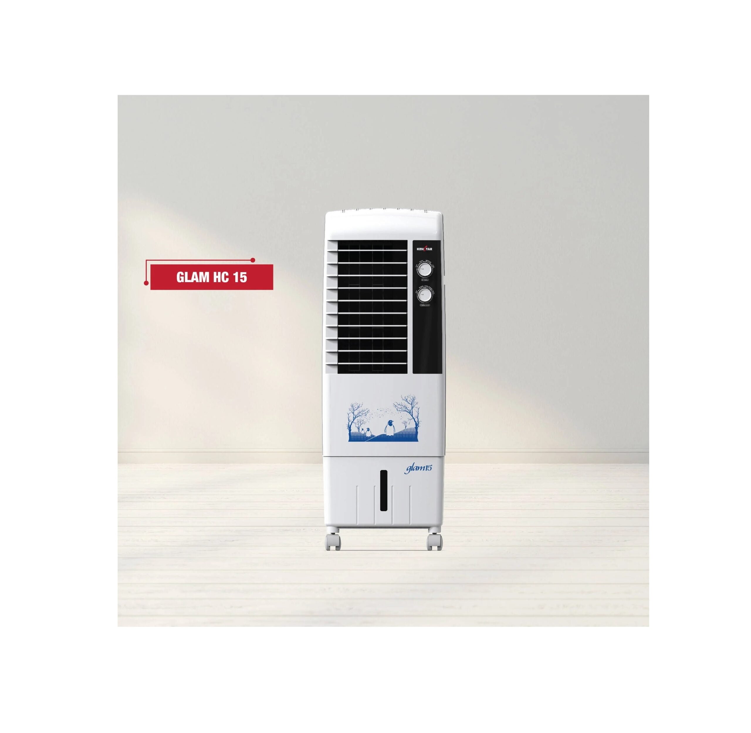 Kenstar GLAM 15 Litres Honey Comb Tower Cooler (White)