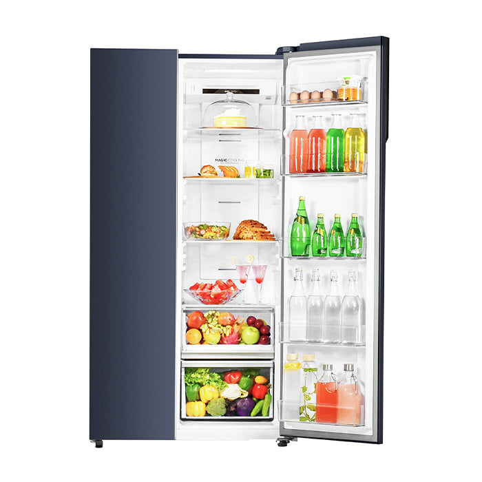 Haier 602L, Stabilizer Free Operation, WiFi Enabled, 2 Door Side by side Refrigerator HRS-682GKU1