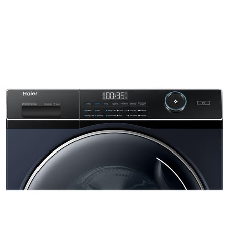 Haier 9 kg Fully Automatic Front Load Washing Machine with In-built Heater Black  (HW90-DM14959CBKU1)