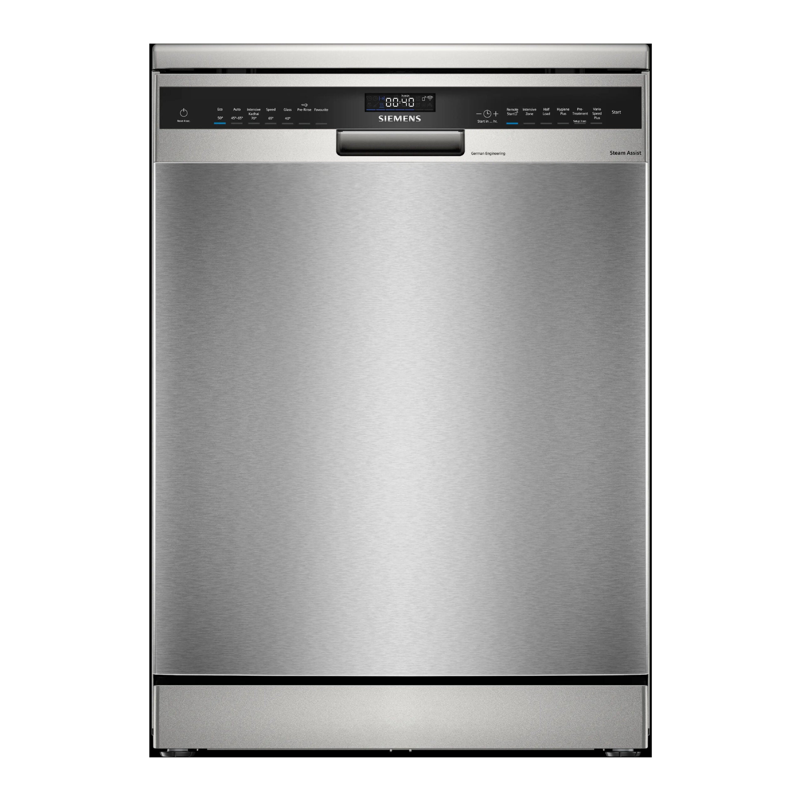 Siemens 16 Place Free-standing Dishwasher 60 cm Brushed steel Anti-fingerprint iQ500 (SN25HI00MI)