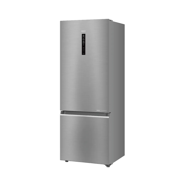 Haier 445 L, 2 Star, Inox Steel Finish Bottom Mounted Frost Free Refrigerator (HRB-4952BIS-P)