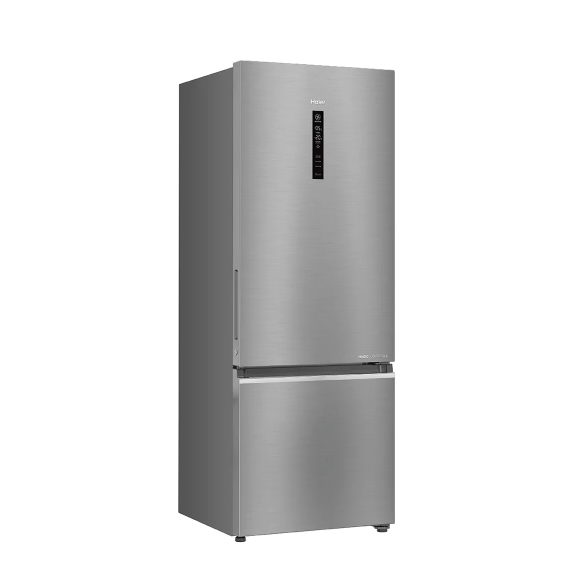 Haier 445 L, 2 Star, Inox Steel Finish Bottom Mounted Frost Free Refrigerator (HRB-4952BIS-P)
