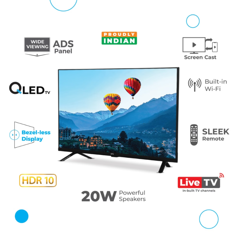 BPL 32 QLED SMART TV PLUS 32QF2500 with ADS Panel