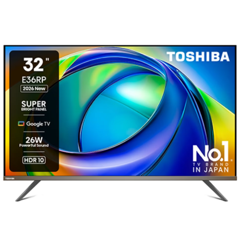 Toshiba 81.28 cm (32 inch) HD Ready Google LED TV, 32E36RP