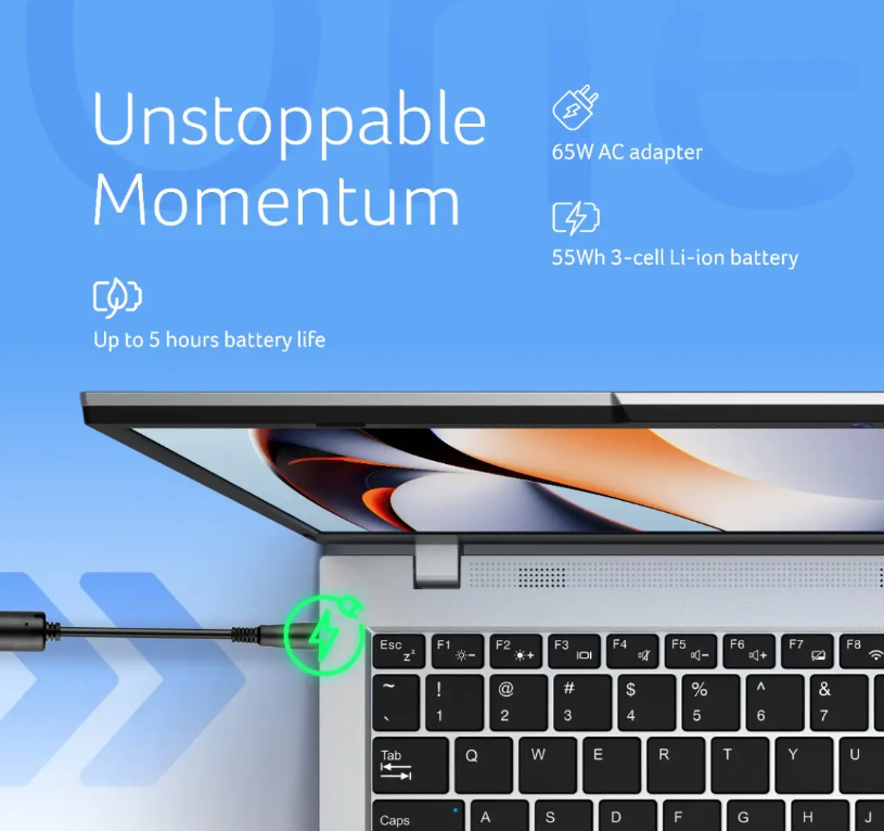 Acer Smartchoice Aspire One,AMD Ryzen 3-7320U, Windows 11 home , 8GB LPDDR5 RAM/ 256GB SSD, 14.0"/35.56cm TN HD Display, Win 11 Home, Pure Silver,Thin and Light Laptop