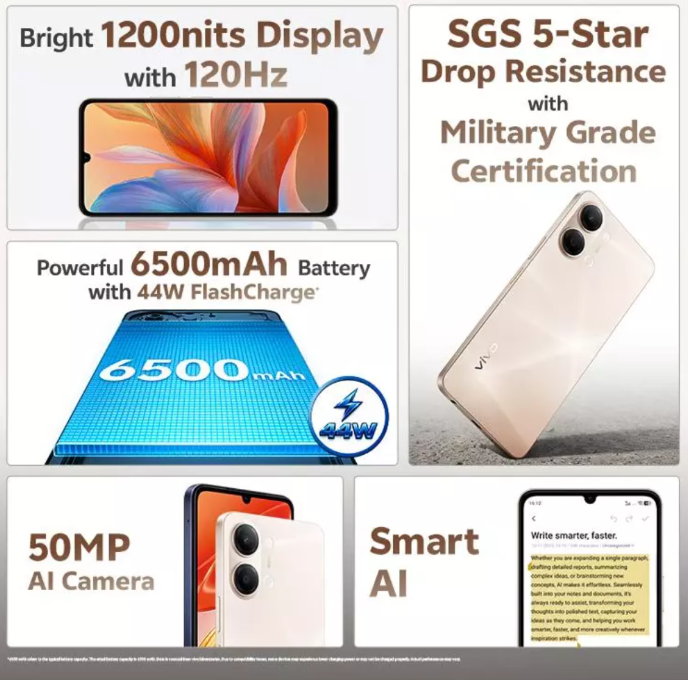 Vivo Y21 5G 128 GB, 6 GB RAM
