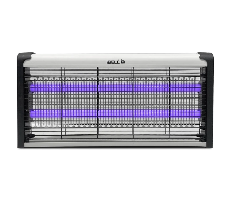 IBELL 202IK Insect Killer Machine 40W Bug Zapper, Energy Saving, Aluminium Body & UV Bulbs, Fly Catcher for Home, Hotels & Offices, Insect Control (Grey)