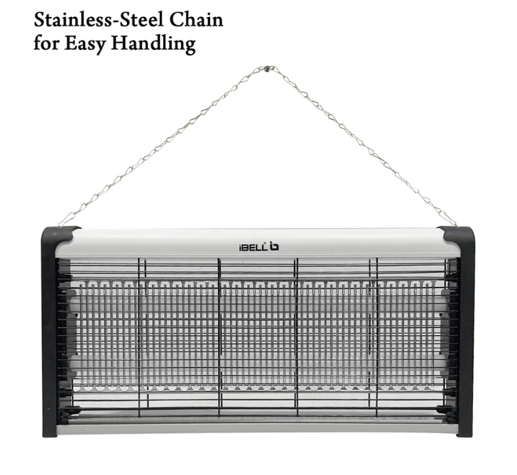 IBELL 202IK Insect Killer Machine 40W Bug Zapper, Energy Saving, Aluminium Body & UV Bulbs, Fly Catcher for Home, Hotels & Offices, Insect Control (Grey)