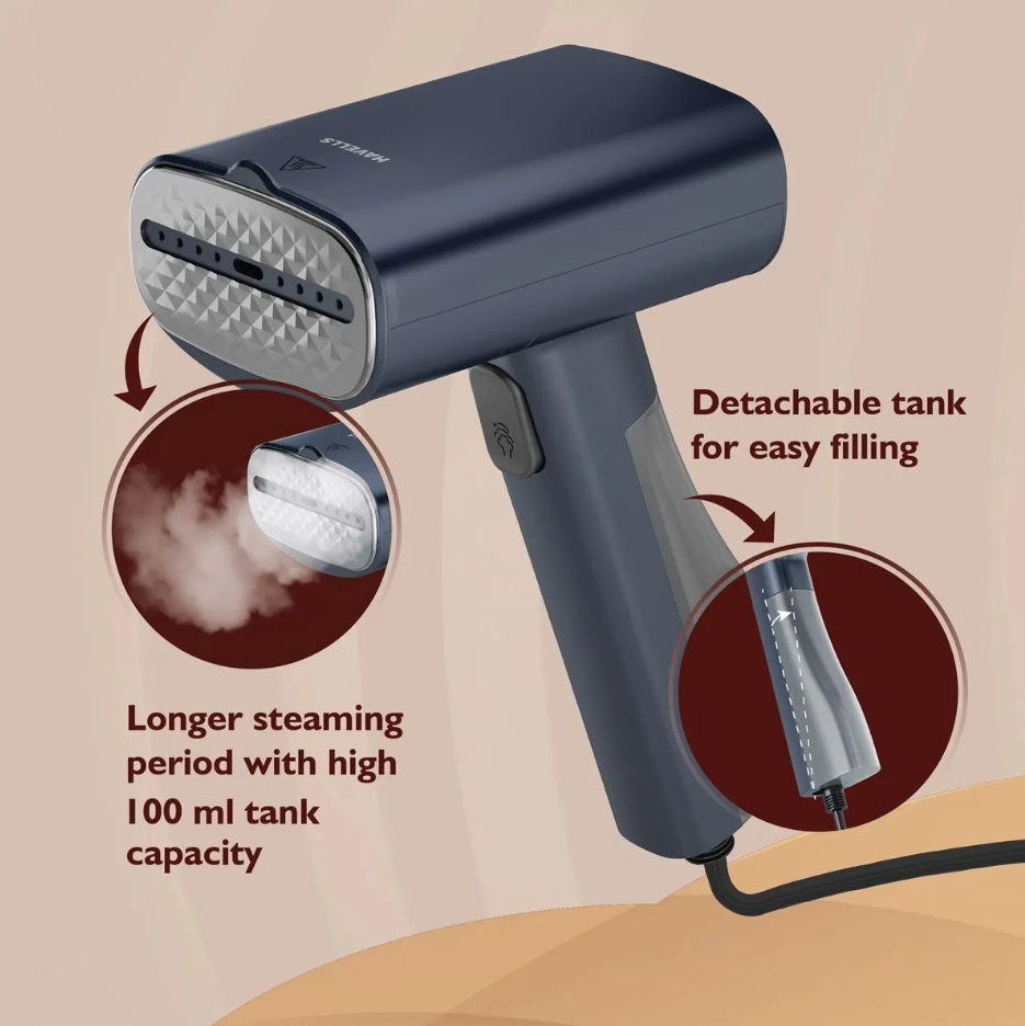 Havells Falcon Handheld Garment Steamer, 1100W