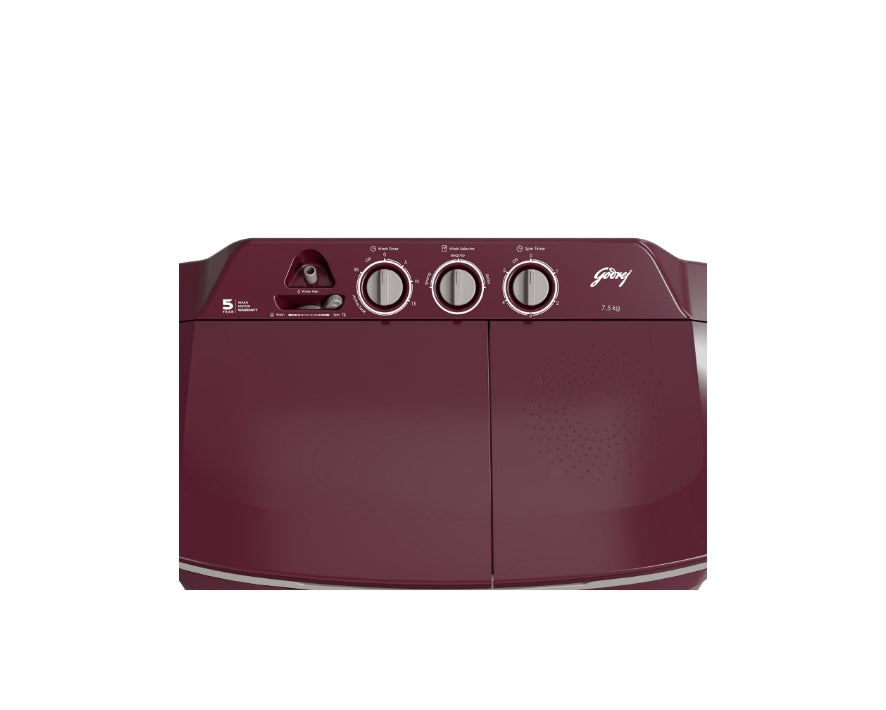 GODREJ SEMI AUTOMATIC WASHING MACHINES WSEDGE CLS 75 5.0 PRA MNRD(SD00489)7.5 KG