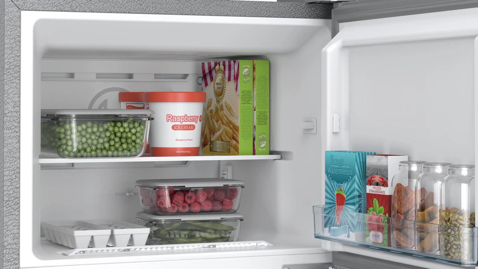 Bosch 243L Top Freezer Frost Free Double Door Refrigerator, CTN27S21EI, Fine Steel