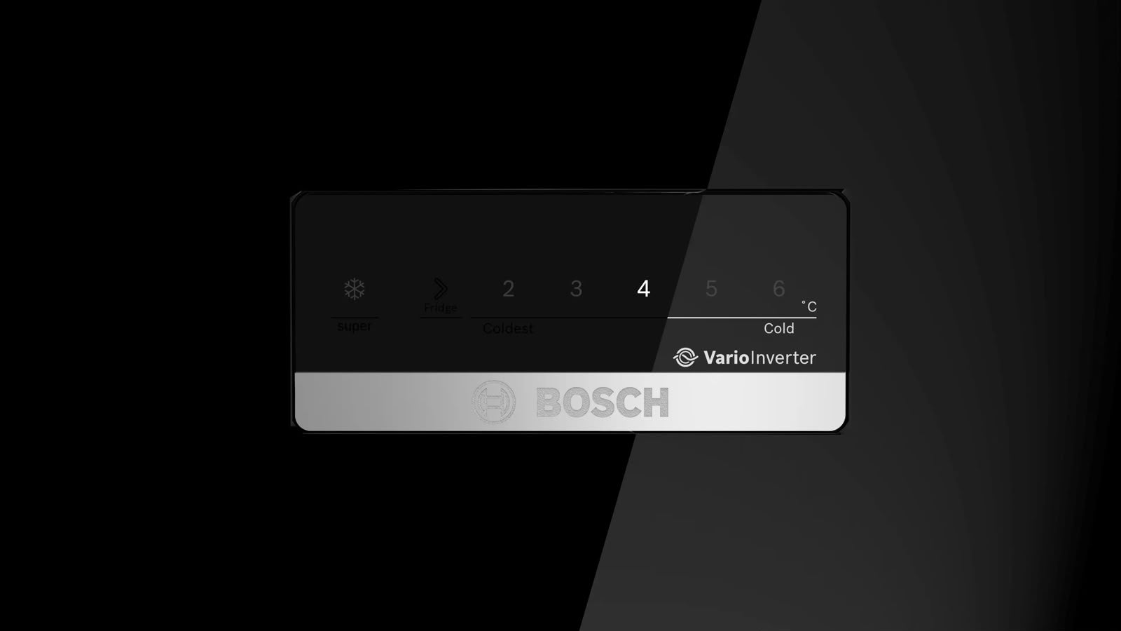 BOSCH 368 Litres Frost Free Double Door Refrigerator | Total No Frost | VitaFresh | VarioZone | SuperCooling & SuperFreezing (CTN39L01PI | Black Glass)