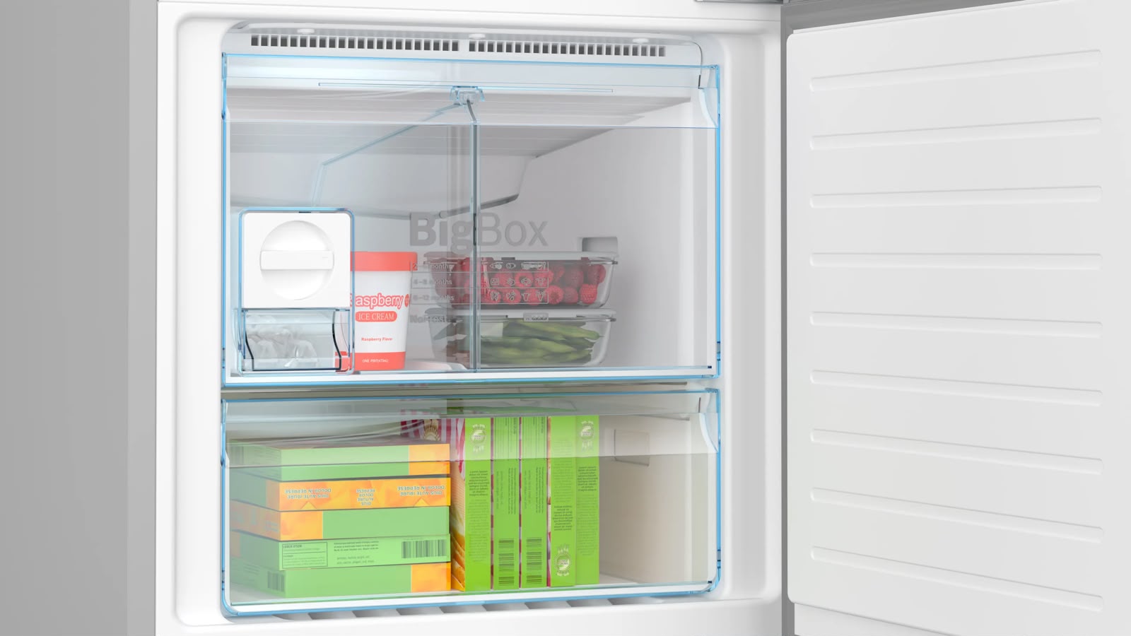 Bosch 508L 2 Star Inverter Frost Free Bottom Freezer Refrigerator (KGN56LB42I, Digital Display, Super Freeze, 80min Convert, Black Glass Door, VitaFresh, MultiAirflow, Home Connect)