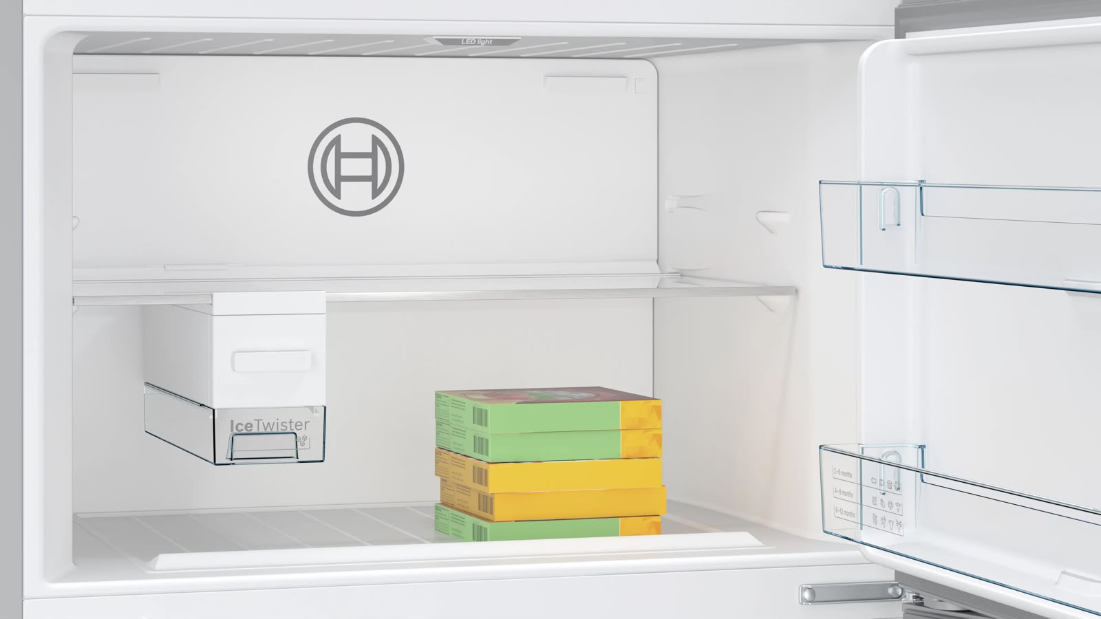 Bosch 641L, 1 Star, Frost Free Inverter Double Door Refrigerator, XXL Space, VitaFresh Plus Technology, Digital Display Panel,Fat Boy series, Steel Finish (2026 Model) KDN86AID0I