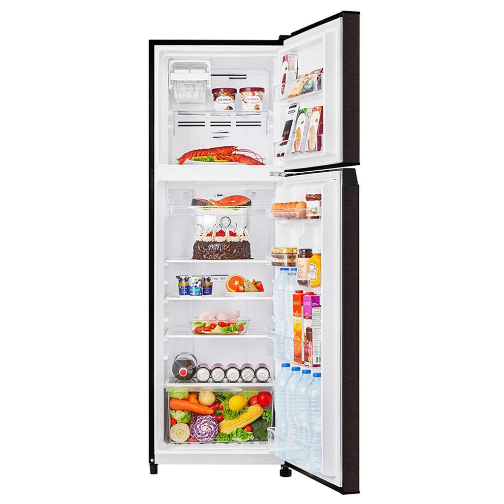 TOSHIBA 272L DOUBLE DOOR REFRIGERATOR SATIN GRAY(GR-RT328WE-PMI(37)