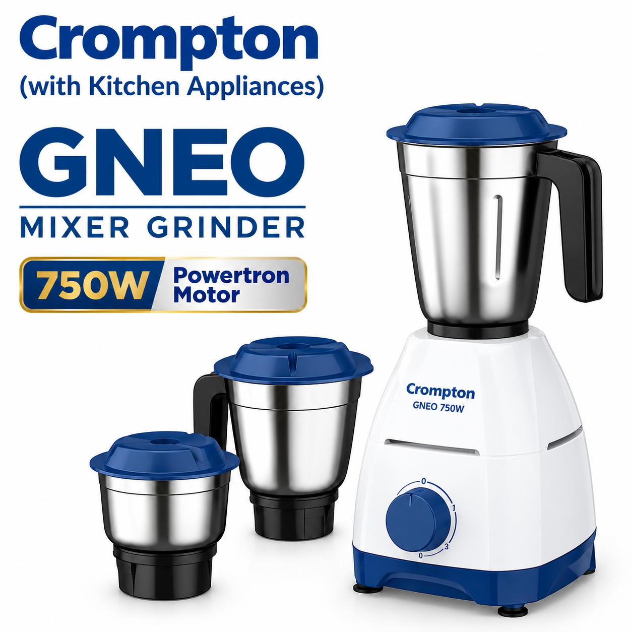 Crompton GNEO Mixer Grinder 750W