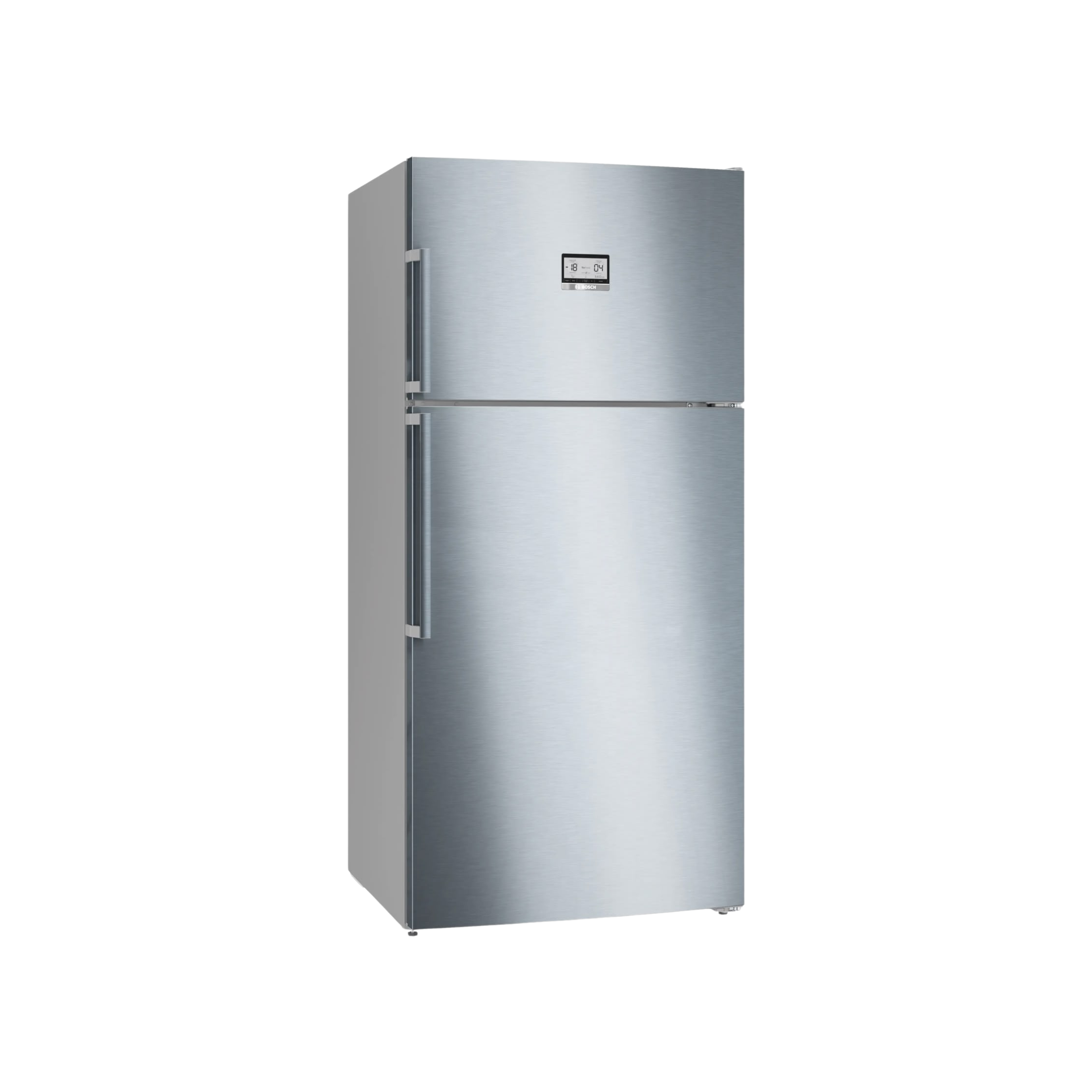 Bosch 641L, 1 Star, Frost Free Inverter Double Door Refrigerator, XXL Space, VitaFresh Plus Technology, Digital Display Panel,Fat Boy series, Steel Finish (2026 Model) KDN86AID0I