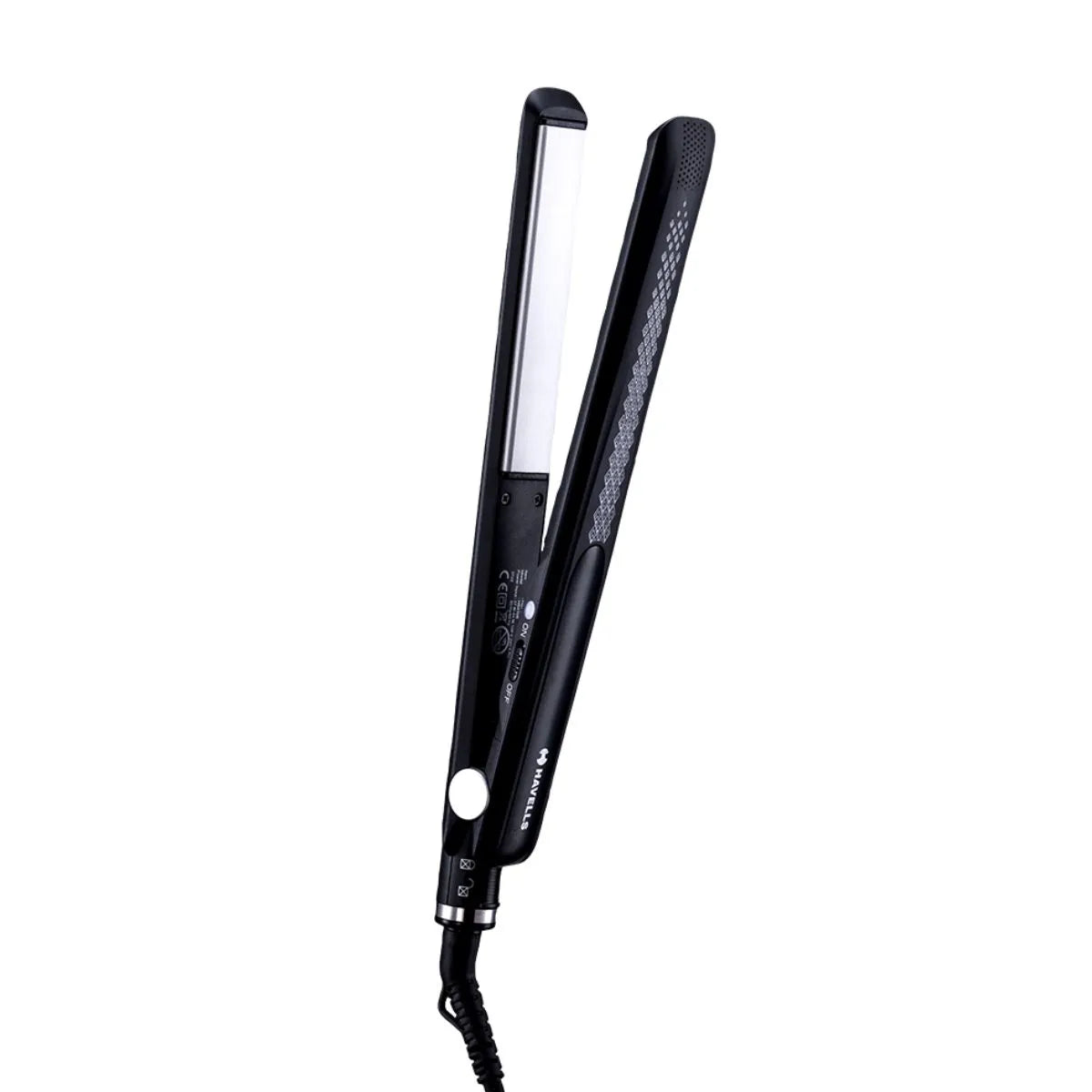 HS4106 Ceramic Coated Hair Straightener 25 mm x 120 mm Floating Plate, Black