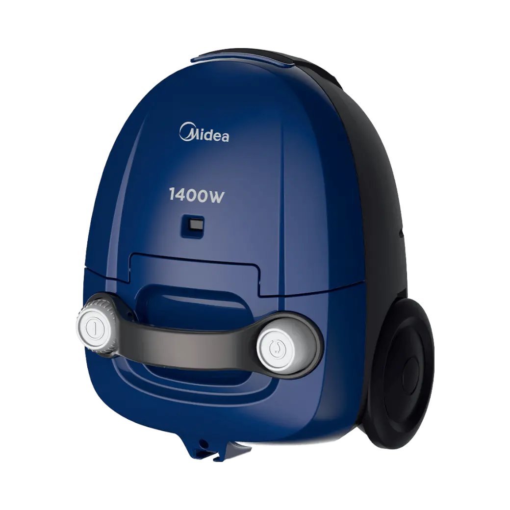Midea 11S 1400W Blue Bagged Canister Vacuum Cleaner with Dustbag Full Indicator, M11SINBL