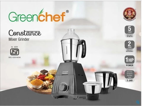 Greenchef 1HP 3 Jar Mixer Grinder