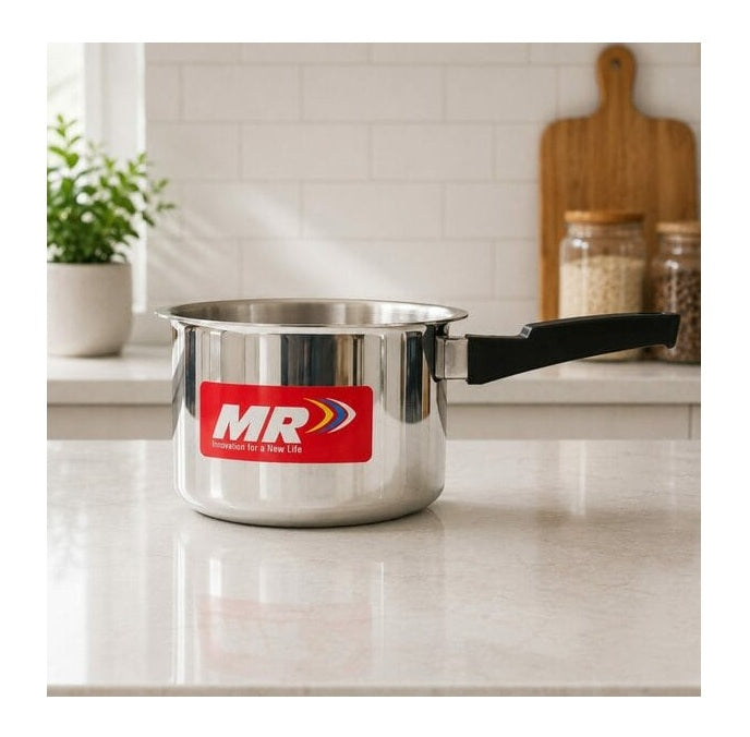 MR 3 Litre Aluminium Gas Stovetop Pressure Cooker (Silver)