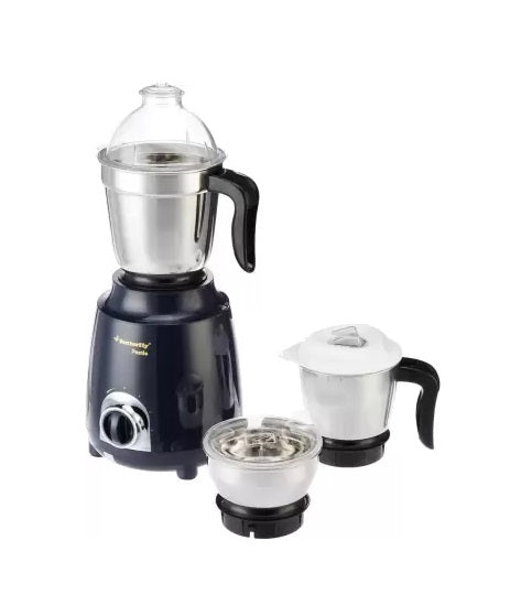Butterfly Pestle 3 Jar 750 Mixer Grinder (3 Jars, Ink Blue)