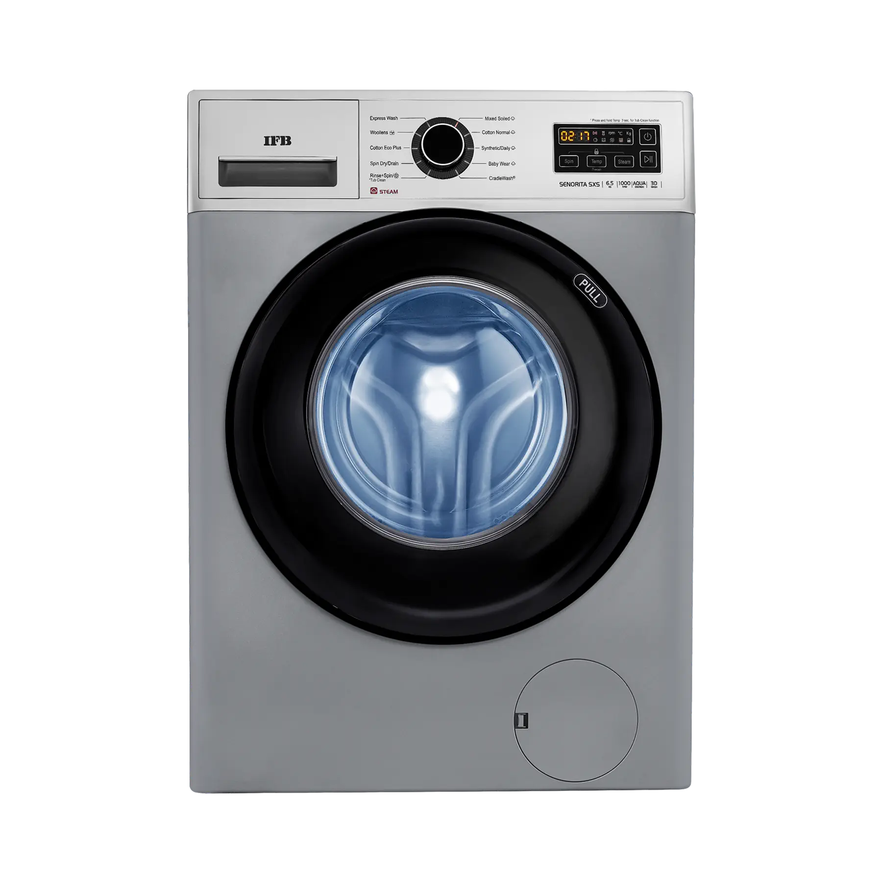 IFB Senorita SXS 6510 Front Load Washing Machine 6.5 kg | 1000 rpm | Silver
