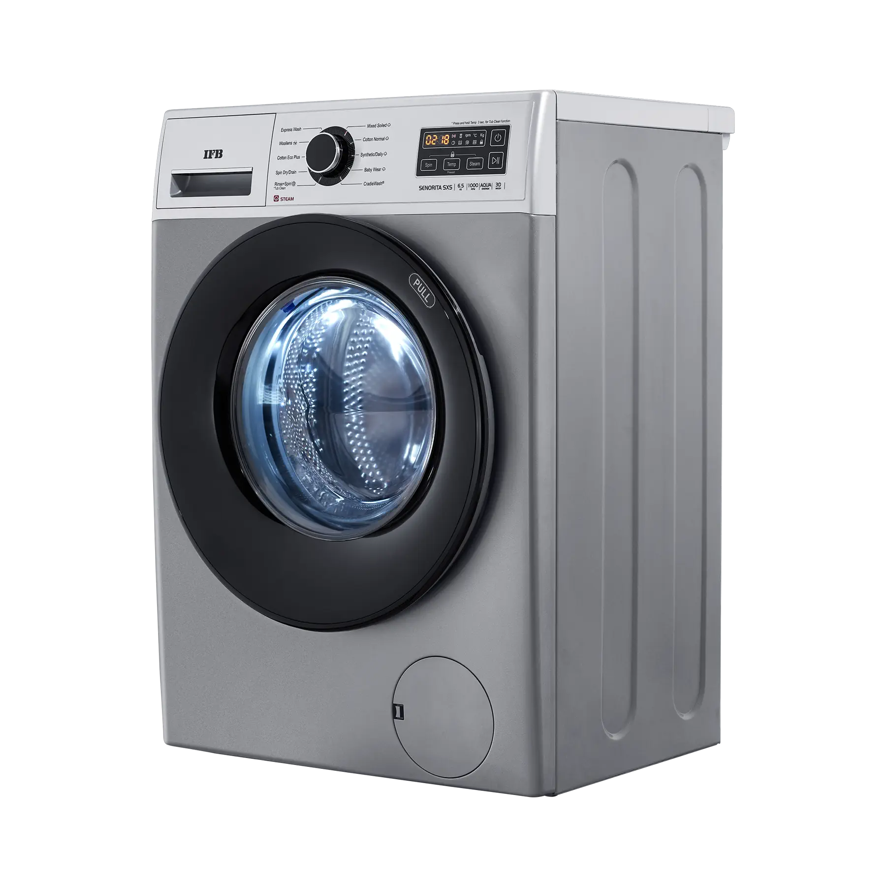 IFB Senorita SXS 6510 Front Load Washing Machine 6.5 kg | 1000 rpm | Silver