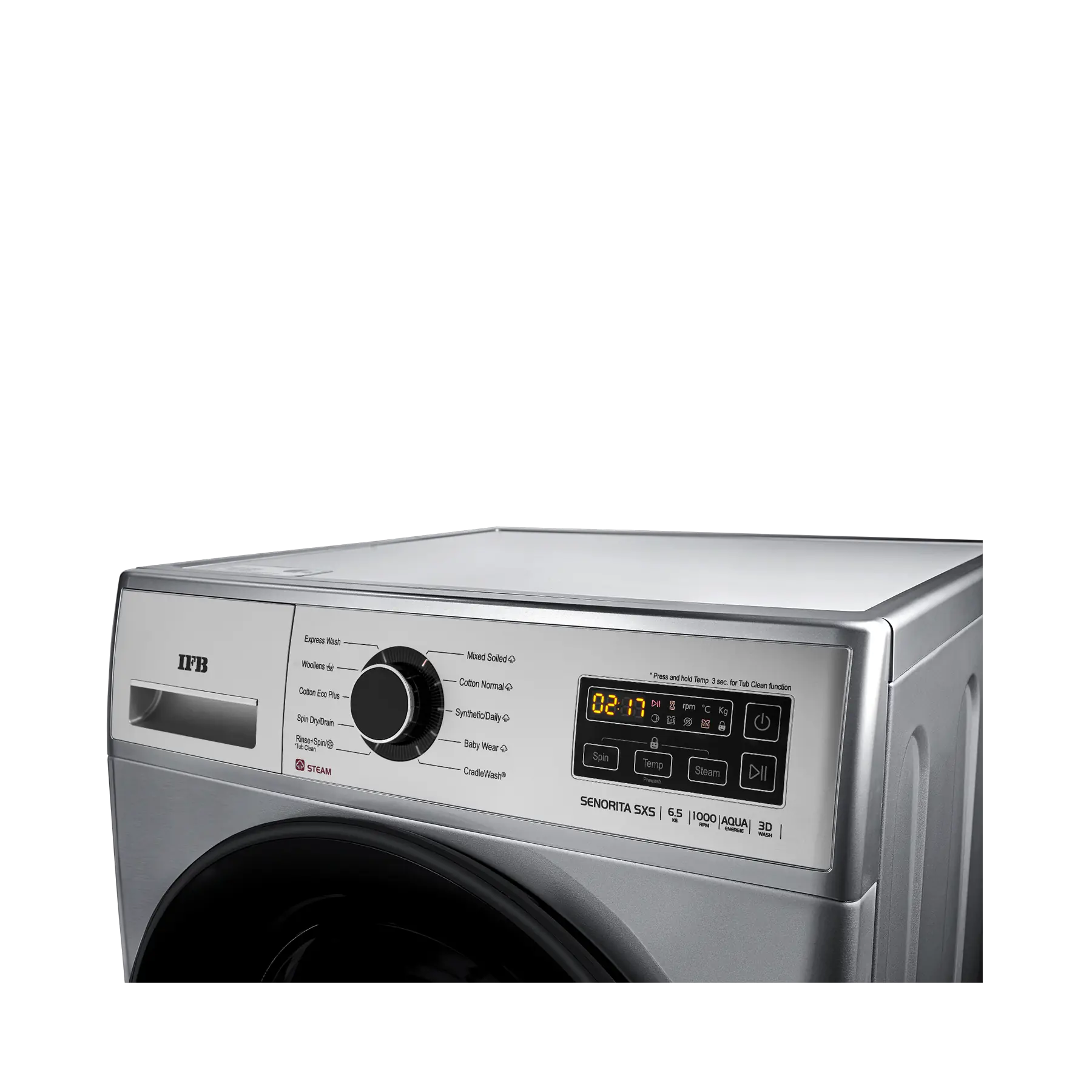 IFB Senorita SXS 6510 Front Load Washing Machine 6.5 kg | 1000 rpm | Silver