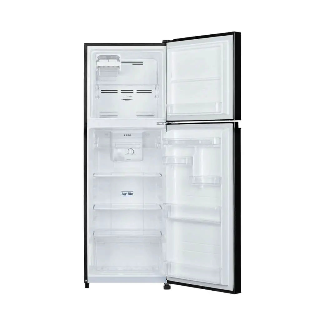 233L 2 Star Double Door Refrigerator Black Uni Glass Finish (GR-RT303WE-PMI(UK))