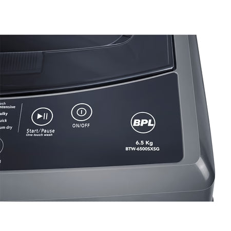 BPL 6.5 Kg Top Loading Fully Automatic Washing Machine with Amby Dry Tech, Trisafe protection (BTW-6500SXSG)