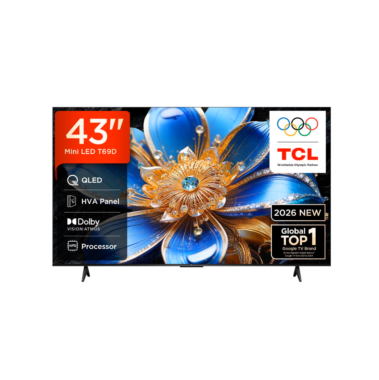 TCL 43T69D 109.22 cm (43 inch) QLED Google TV