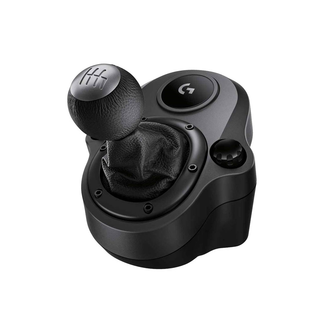 Logitech G Driving Force Racing Wheels Shifter for G29, G920 &amp; G923, 6 Speed, Push Down Reverse Gear, Steel and Leather Construction - Black