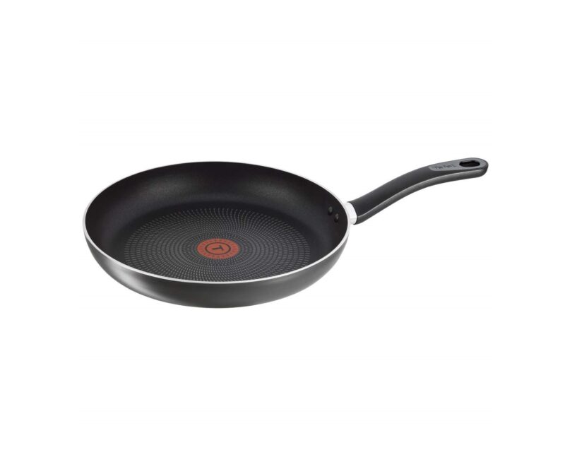 Tefal Delicia Powerglide Non-Stick 20 cm Fry Pan, Smart Thermo Signal Temperature Indicator Technology (Black)