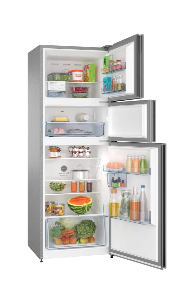 Bosch MaxFlex Convert 364L Inverter Frost Free Triple Door Refrigerator (CMC36K05NI, Black Steel)