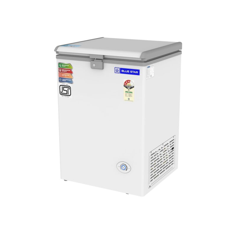 Blue Star 99L 3 Star Single Door Standard Deep Freezer  (CF3- 130NEYW, White)