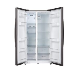 TOSHIBA 587 L with Inverter Side by Side Refrigerator Appliance (GR-RS530WE-PMI(06), Stainless Steel Finish)