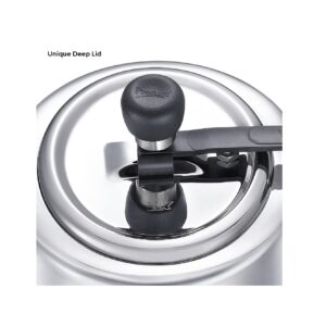 Prestige Nakshatra Essential Svachh Stainless Steel Pressure Cookers(3L, Silver, Tri-Ply Bottom, Inner Lid)