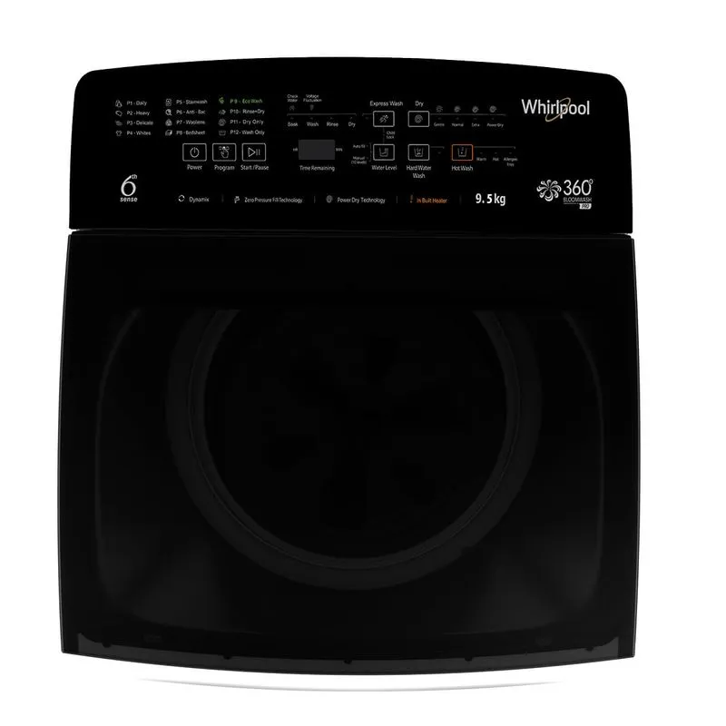 360° Bloomwash Pro 9.5kg 5 Star Fully Automatic Top-Load Washing Machine with In-Built Heater