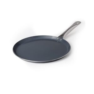 FACKELMANN Ceramic Nonstick Flat Tawa Pan 28cm |  Non-Toxic|  Induction Base - All Stoves