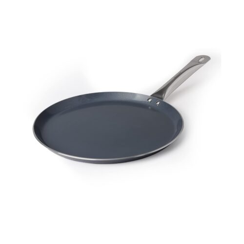 2-3 FACKELMANN Ceramic Nonstick Flat Tawa Pan 28cm | Non-Toxic| Induction Base - All Stoves